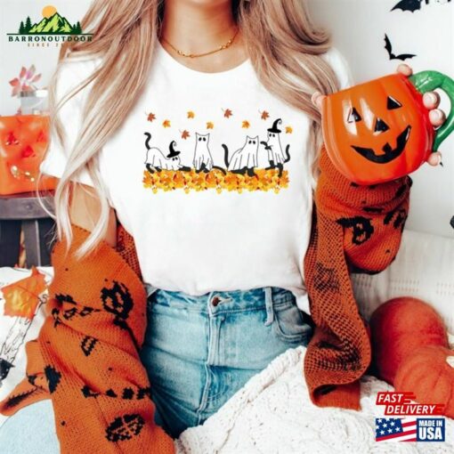 Halloween Sweatshirt Cat T-Shirt Classic
