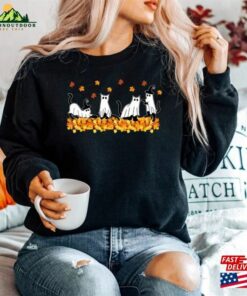 Halloween Sweatshirt Cat T-Shirt Classic