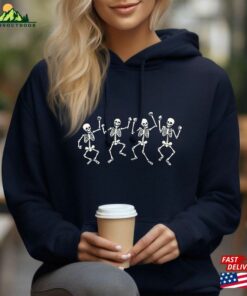 Halloween Sweatshirt Cute Skeleton Shirts Graphic Shirt Unisex