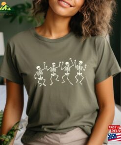 Halloween Sweatshirt Cute Skeleton Shirts Graphic Shirt Unisex 3