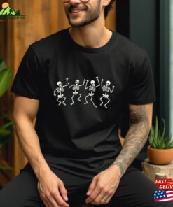 Halloween Sweatshirt Cute Skeleton Shirts Graphic Shirt Unisex 4