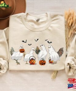 Halloween Sweatshirt Ghost Chicken Hoodie