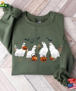 Halloween Sweatshirt Ghost Chicken Hoodie 3