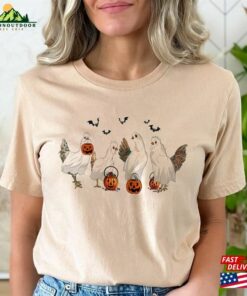 Halloween Sweatshirt Ghost Chicken Hoodie 4