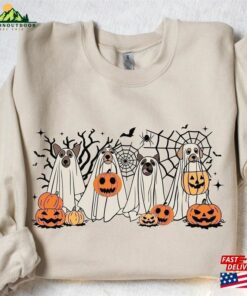 Halloween Sweatshirt Ghost Dogs 2023 Happy T-Shirt