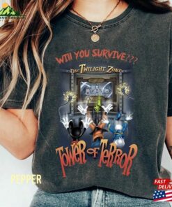 Halloween Sweatshirt Retro The Twilight Zone Tower Of Terror Comfort Color Shirt Mickey And Friends Tee Unisex Hoodie