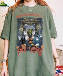 Halloween Sweatshirt Retro The Twilight Zone Tower Of Terror Comfort Color Shirt Mickey And Friends Tee Unisex Hoodie 3