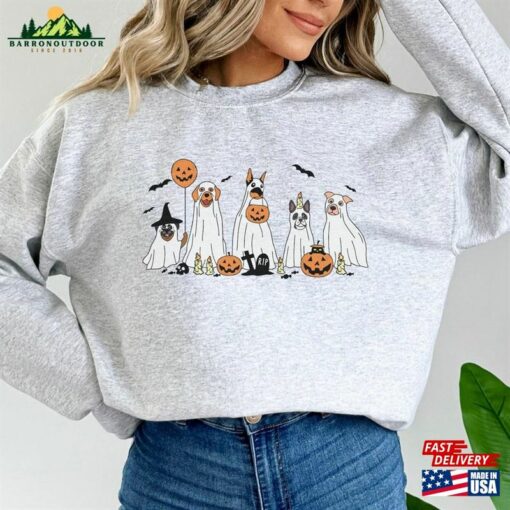 Halloween Sweatshirts Sweaters Ghost Dog Shirts Classic T-Shirt