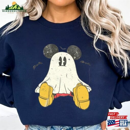 Halloween T-Shirt Retro Micky Ghost Hoodie Unisex