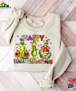 Halloween Thanksgiving Christmas Shirt Happy Hallothanksmas Sweatshirts Shirts Hoodie T-Shirt