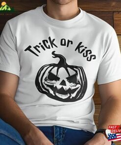 Halloween Trick And Kiss Innuendo Unisex T-Shirt Hoodie