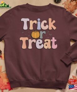 Halloween Trick Or Treat Sweatshirt Retro Spooky Season Ghost Crewneck Classic T-Shirt