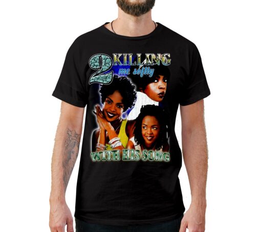 Killing Me Softly With His Song Vintage Style T-Shirt