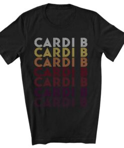 Retro Pattern Cardi B T-shirt