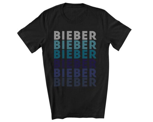 Retro Pattern Justin Bieber T-shirt