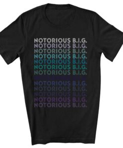Retro Pattern Notorious BIG T-shirt