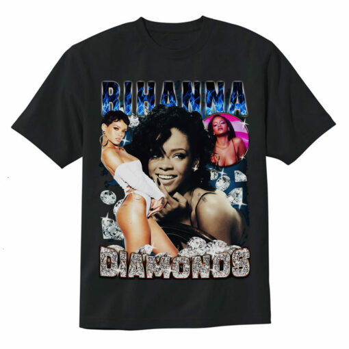 Rihanna Diamonds Vintage Style T-Shirts