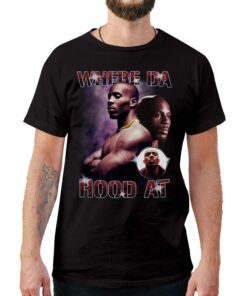 Where Da Hood At DMX Vintage Style T-Shirt