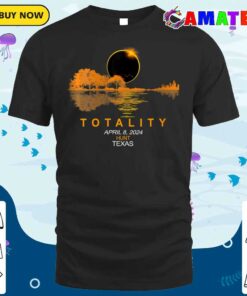 Wos Hunt Texas Total Solar Eclipse 2024 Guitar T-shirt