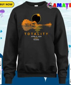Wos Hunt Texas Total Solar Eclipse 2024 Guitar T-shirt 3 Wos Hunt Texas Total Solar Eclipse 2024 Guitar T shirt 4