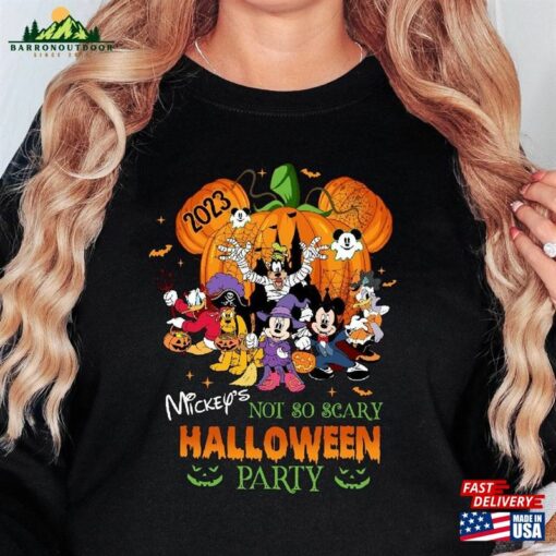 Disney 2023 Halloween Party Sweatshirt Mickey’s Not So Scary Unisex Hoodie