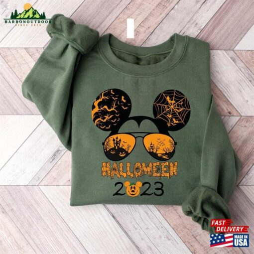 Disney 2023 Halloween Sweatshirt Custom Tee Mickey Minnie Shirt T-Shirt Hoodie