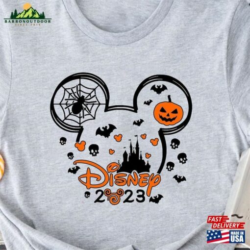 Disney 2023 Shirt Mickey Minnie Halloween Gift Custom Spooky Family T-Shirt Classic