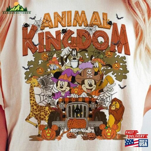 Disney Animal Kingdom Halloween Shirt Mickey And Friends Family Vacation 2023 Sweatshirt Classic