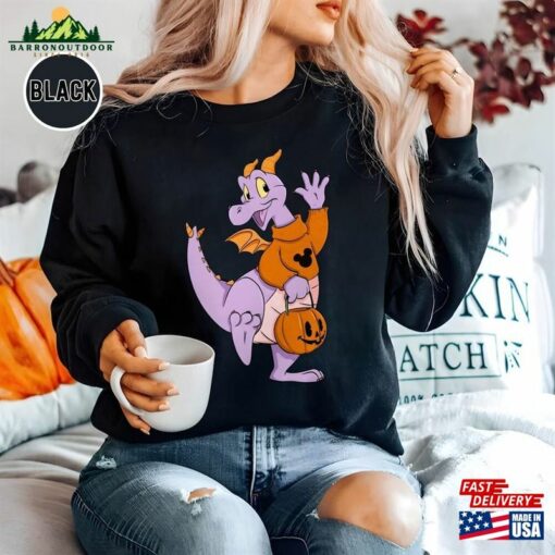 Disney Halloween Figment Shirt Purple Dragon Sweatshirt Disneyland Hoodie Classic