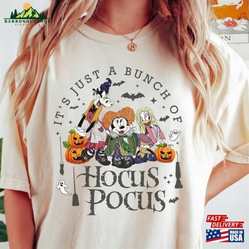 Disney Halloween Hocus Pocus Comfort Colors Shirts It’s Just A Bunch Of Classic Hoodie