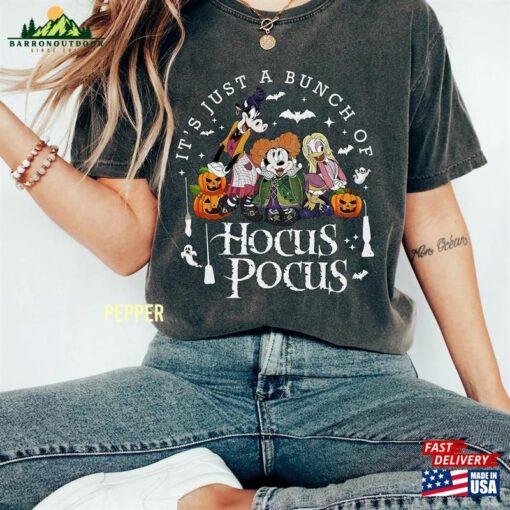 Disney Halloween Hocus Pocus Comfort Colors Shirts It’s Just A Bunch Of Classic Hoodie