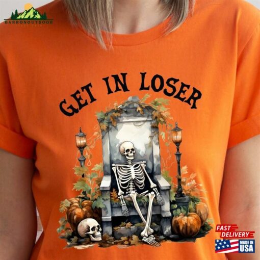 Get In Loser Halloween Sweatshirt Sugar Skull Tshirt Coffee Shirt T-Shirt