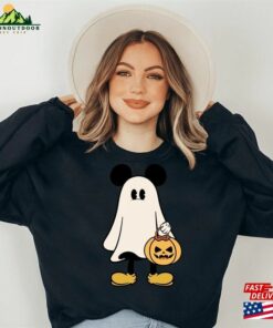Ghost Halloween Disney Inspired Mickey Mouse Sweatshirt Retro Spooky Season Scary Tee Classic Unisex 4