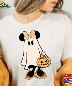 Ghost Halloween Disney Inspired Minnie Mouse Sweatshirt Vintage Spooky Season Tee Mickey Scary Shirt Hoodie Unisex