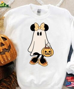 Ghost Halloween Disney Inspired Minnie Mouse Sweatshirt Vintage Spooky Season Tee Mickey Scary Shirt Hoodie Unisex