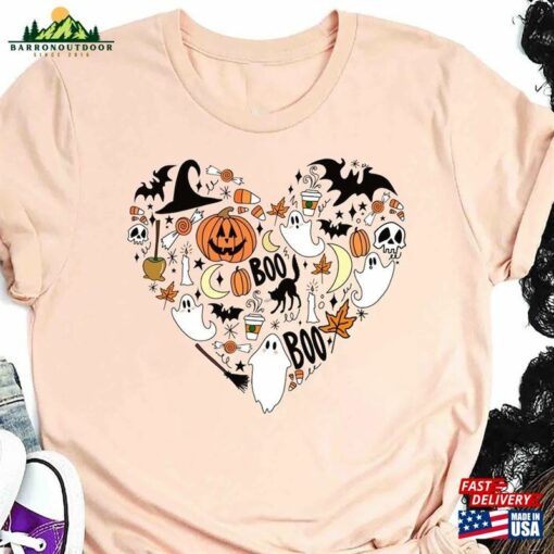 Ghost Halloween Shirt Pumpkin T-Shirt Sweatshirt