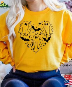 Ghost Heart Sweatshirt Funny Halloween Lover Gift Shirt Classic