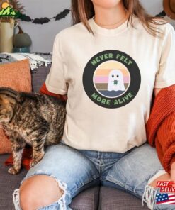 Ghost Hot Coffee Shirt Trendy Funny T-Shirt Unisex Hoodie