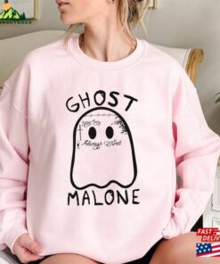 Ghost Malone Halloween Crewneck Sweatshirt Spooky Season Cute T-Shirt Hoodie 2 Ghost Malone Halloween Crewneck Sweatshirt Spooky Season Cute T Shirt Hoodie 3