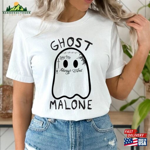 Ghost Malone Halloween Shirt Cute Funny Crewneck T-Shirt Classic