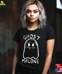 Ghost Malone Halloween Shirt Cute Funny Crewneck T Shirt Classic 3