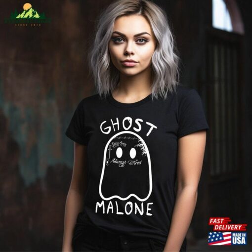 Ghost Malone Halloween Shirt Cute Funny Crewneck T-Shirt Classic