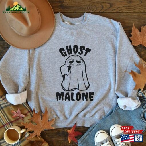 Ghost Malone Sweatshirt Halloween Cute Sweat Hoodie T-Shirt