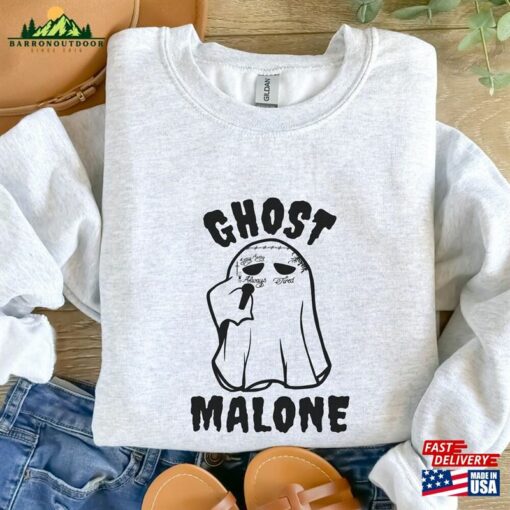 Ghost Malone Sweatshirt Halloween Cute Sweat Hoodie T-Shirt