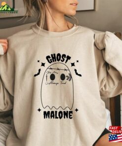 Ghost Malone Sweatshirt Halloween Stay Spooky Classic Hoodie