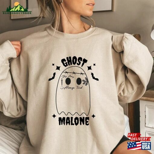 Ghost Malone Sweatshirt Halloween Stay Spooky Classic Hoodie