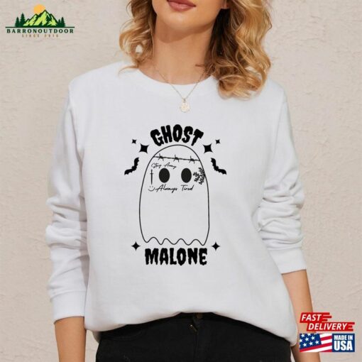 Ghost Malone Sweatshirt Halloween Stay Spooky Classic Hoodie