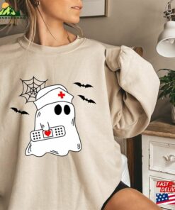Ghost Nurse Halloween Sweatshirt Tee Nicu Tshirt Classic Hoodie