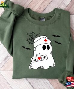 Ghost Nurse Halloween Sweatshirt Tee Nicu Tshirt Classic Hoodie