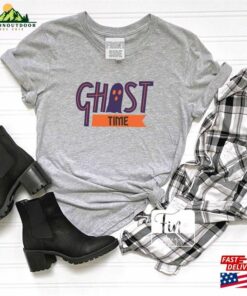 Ghost Time Shirt Adult Crewneck Spooky Hoodie T Shirt 3